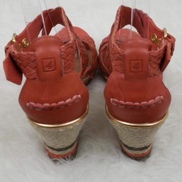 SOLD*** Sperry Wedge Peep Toe Sandals - Picture 3 of 8